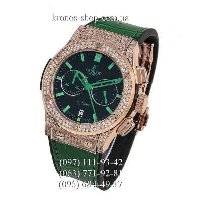 Hublot Classic Fusion Chronograph Pave Green/Gold/Black-Green