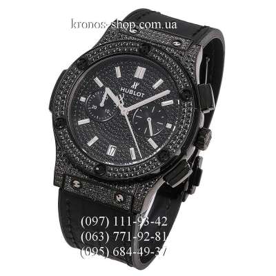 Hublot Classic Fusion Chronograph Titanium Full Pave All Black