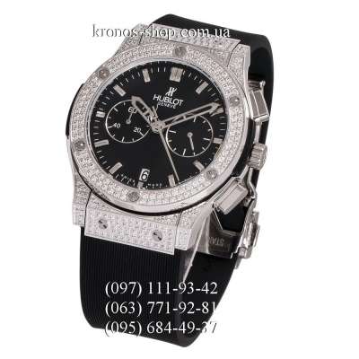 Hublot Classic Fusion Chronograph Pave Black/Silver/Black