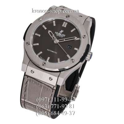 Hublot Classic Fusion Leather Grey/Silver/Black