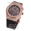 Hublot Classic Fusion Aerofusion Chronograph Orlinski Full Pave Black/Gold