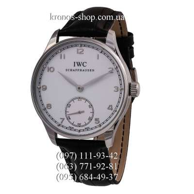 IWC Portuguese Hand-Wound Black/Silver/White