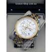 Longines Chronograph Steel Silver-Gold/Gold/White