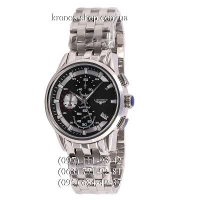 Longines Chronograph Steel Silver/Black