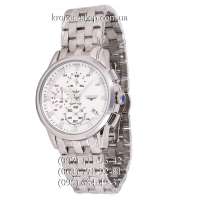 Longines Chronograph Steel Silver/White