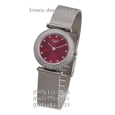 Longines La Grande Classique Diamonds Silver/Red