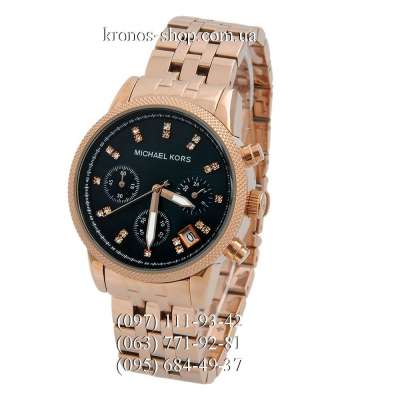 Michael Kors Ritz Chronograph Rose Gold/Black