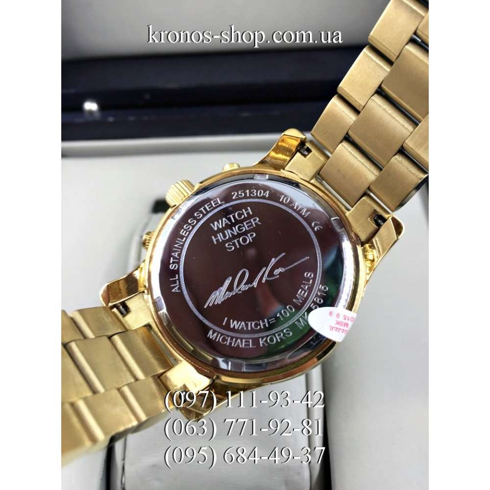 michael kors 100 series hunger stop watch mk5815