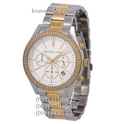 Michael Kors MK6252 Slim Runway Silver-Gold/Gold/White