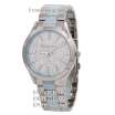 Michael Kors MK4297 Slim Runway Full Pave Silver-Blue