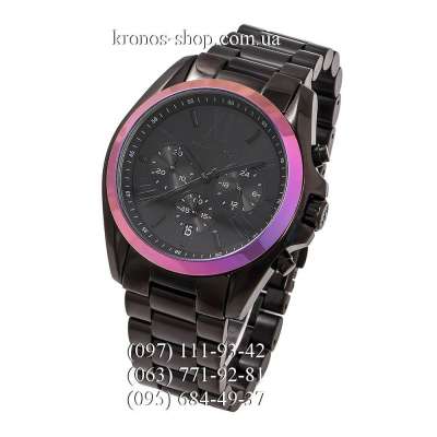 Michael Kors MK6444 Bradshaw All Black/Purple