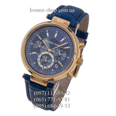 Michael Kors Sawyer Chronograph Blue/Gold/Blue