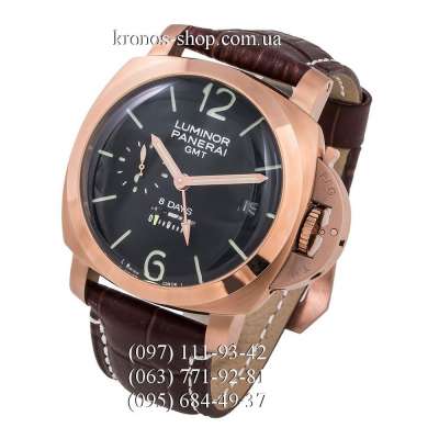 Panerai Luminor 1950 8 Days GMT Oro Rosso Brown/Gold/Black