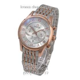 Omega De Ville Co-Axial Chronograph Silver-Gold/Gold/White