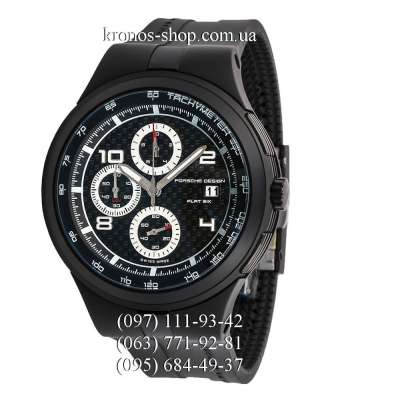 Porsche Design P`6360 Flat6 Chronograph All Black-White