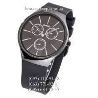 Rado True Thinline Chronograph Rubber All Black-White