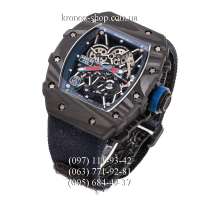 Richard Mille RM 035-01 Forged Carbon PSG Paris KVF Nylon Blue/Black-Blue