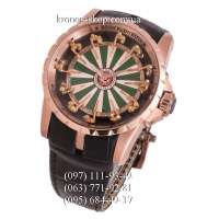 Roger Dubuis Excalibur Knights of the Round Table Black/Gold/Green-White