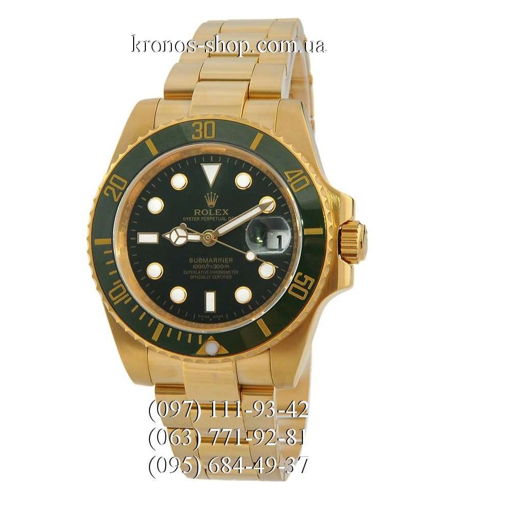 rolex submariner green gold