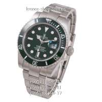 Rolex Submariner Date Ceramic Bezel Silver/Green