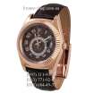 Rolex Sky-Dweller Leather Brown/Gold/Brown