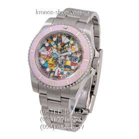 Rolex Submariner Blaken Andre Borchers Ceramic Bezel Silver