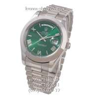 Rolex Day-Date Steel Rome Silver/Green