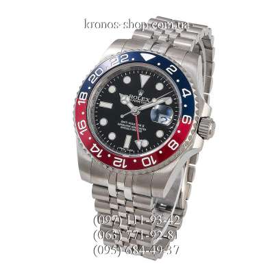 Rolex GMT Master II Pepsi Jubile Bracelet Silver/Blue-Red/Black-Red