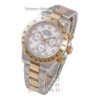 Rolex Cosmograph Daytona AAA Diamonds Silver-Gold/White-Gold