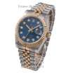 Rolex Datejust Steel Brilliants Fluted Bezel Silver-Gold/Gold/All Blue