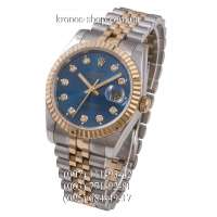 Rolex Datejust Steel Brilliants Fluted Bezel Silver-Gold/Gold/All Blue