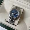 Rolex Datejust Steel Brilliants Fluted Bezel Silver/Blue