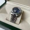 Rolex Datejust Steel Brilliants Fluted Bezel Silver/Blue