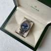 Rolex Datejust Steel Brilliants Fluted Bezel Silver/Blue