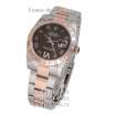 Rolex Datejust Steel Special Rose Gold-Silver/Chocolate