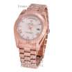 Rolex Day-Date Steel Rome Fluted Bezel Rose Gold/White