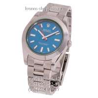 Rolex Oyster Perpetual Milgauss Silver/Blue