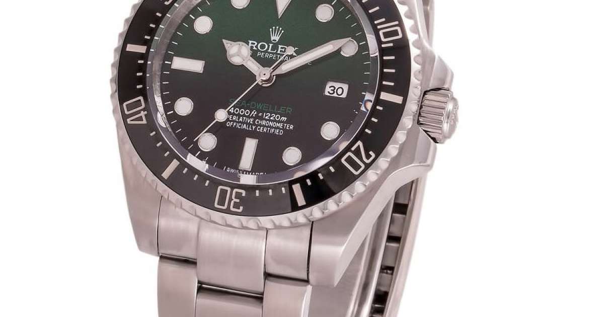 Rolex Deepsea Sea Dweller Silver Black Green Gradient Kronos