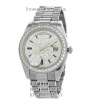 Rolex Day-Date Steel Full Pave Silver