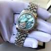 Rolex Datejust Diamond 31mm Silver/Turquoise