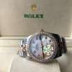 Rolex Datejust Diamond Pearl 31mm Silver-Rose Gold/Orange