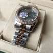 Rolex Datejust Diamond Pearl 31mm Silver-Rose Gold/Blue