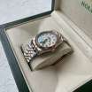 Rolex Datejust 36mm Pearl Steel Diamond Silver-Rose Gold/White