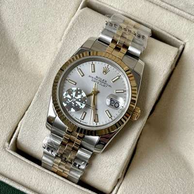 Rolex Datejust 36mm Steel Silver-Gold/White