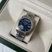 Rolex Day-Date 36mm Diamond Steel Rome Silver/Blue