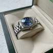 Rolex Day-Date 36mm Diamond Steel Rome Silver/Blue