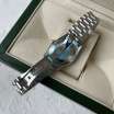 Rolex Day-Date 36mm Diamond Steel Rome Silver/Blue