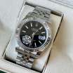 Rolex Datejust Steel Fluted Bezel Silver/Black