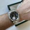 Rolex Datejust Steel Fluted Bezel Silver/Black