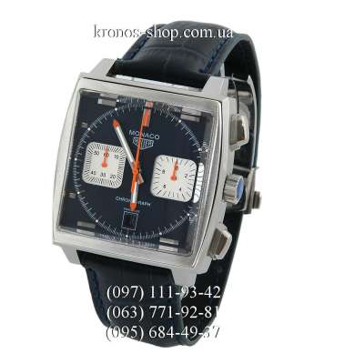 Tag Heuer Monaco Calibre 12 Chronograph Black/Silver/Blue